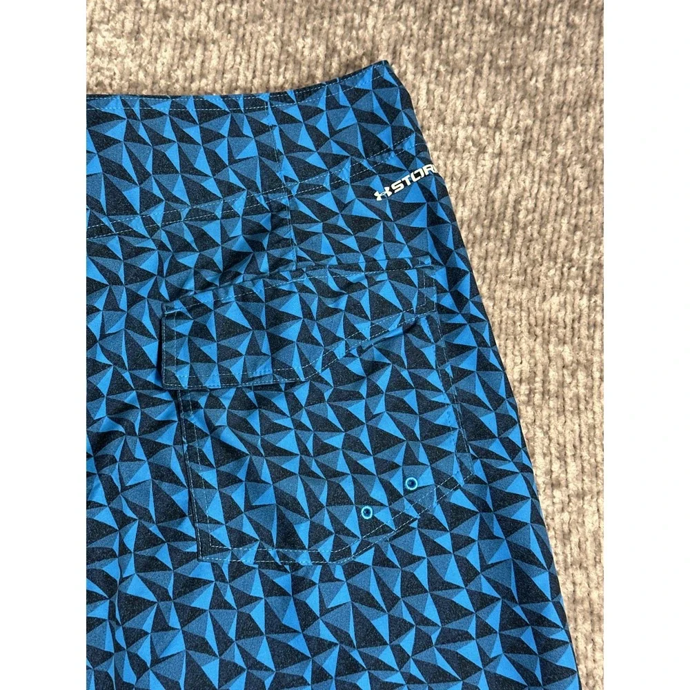 Under Armour 36 Bergwind Board shorts Swimsuit Blue Storm Heat Gear